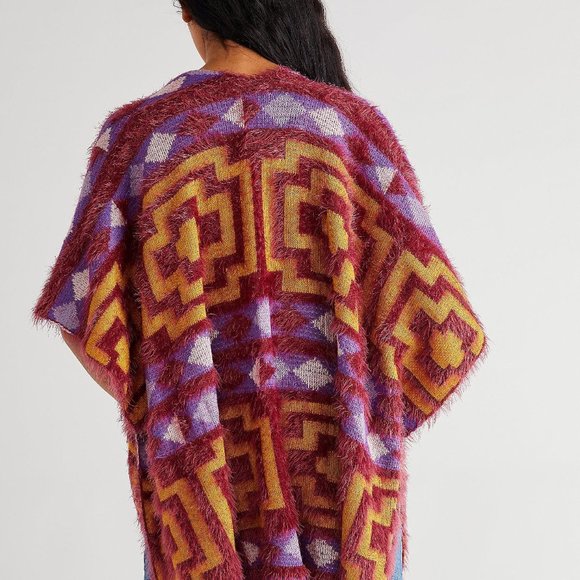 NWT Free People Diamondback Cozy Kimono OS - Picture 2 of 3